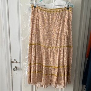 Madewell butter yellow Midi Skirt